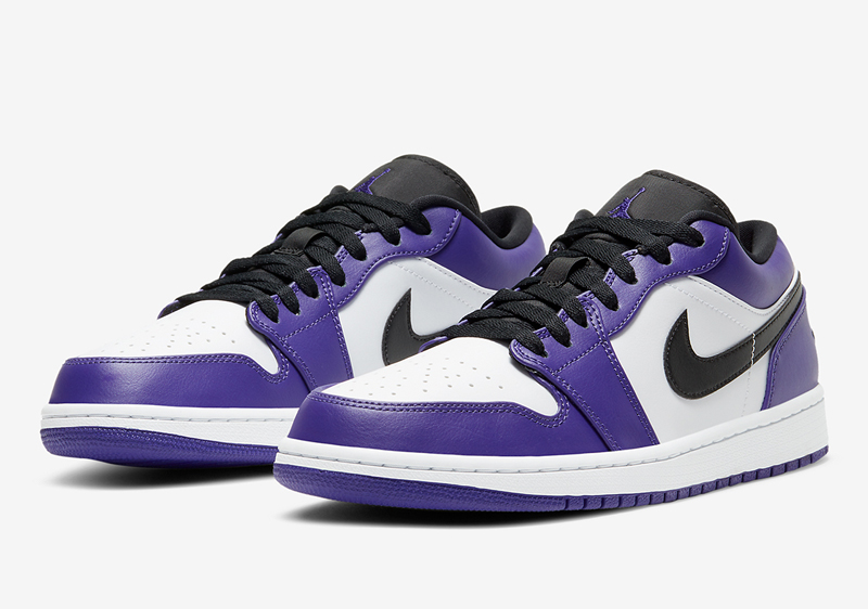 nike/耐克air jordan 1 low 女款 aj1 白紫脚趾 紫葡萄 休闲鞋板鞋