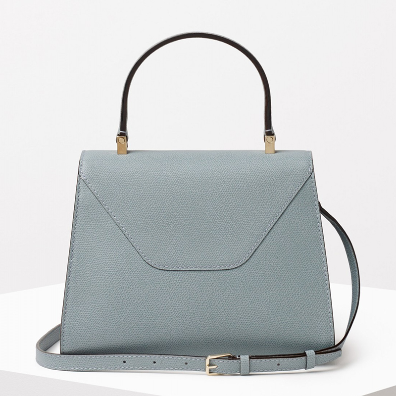 【包税】valextra/valextra 20iside系列 女士烟熏蓝小牛皮迷你单肩