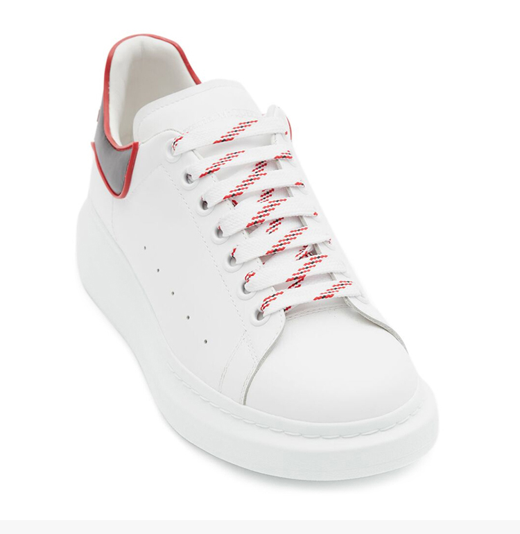 mcqueen/亚历山大麦昆 【20秋冬新款】男士白色小牛皮后跟logo橡胶底