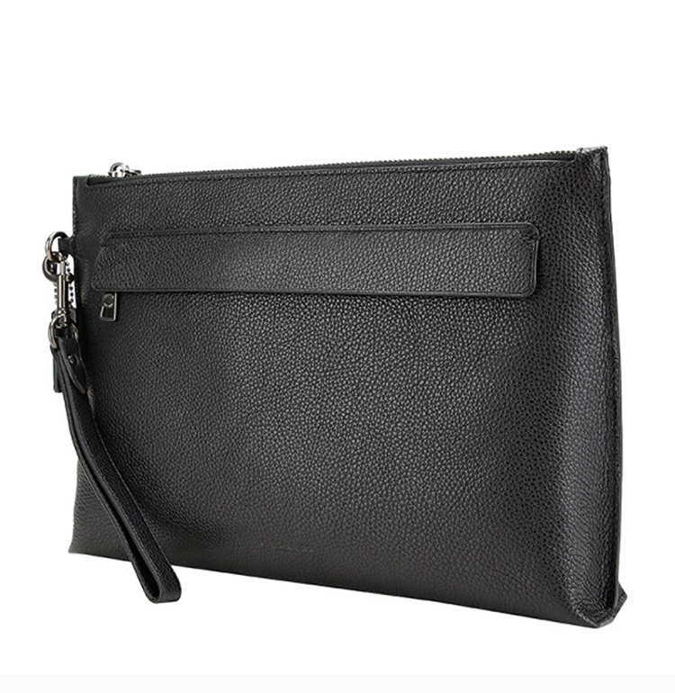 coach/蔻驰 【20秋冬新款】男士黑色皮革信封形拉链手拿包男包 f28614