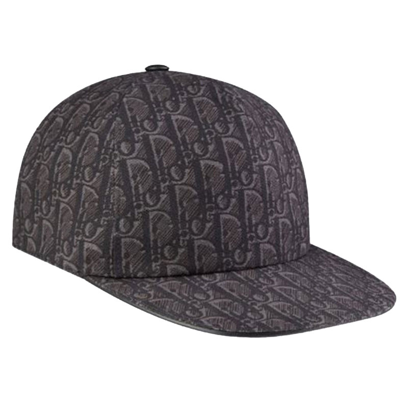 dior/迪奥 经典老花字母印花 男士黑色棒球帽帽子 933c902h4835