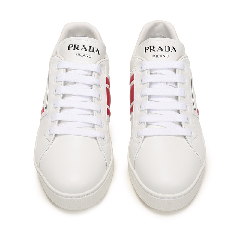 prada/普拉达 女士牛皮系带休闲运动鞋板鞋 1e125m 3l8u f 005