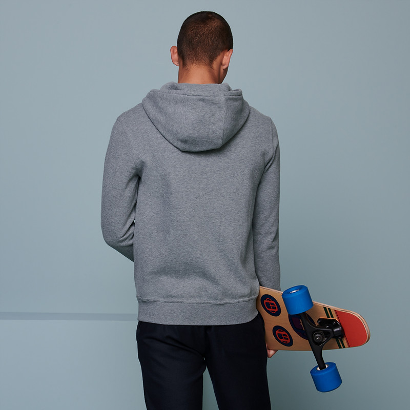 【预售2周发货】hermes/爱马仕 "运动胶囊"系列"her-mes"连帽运动衫男