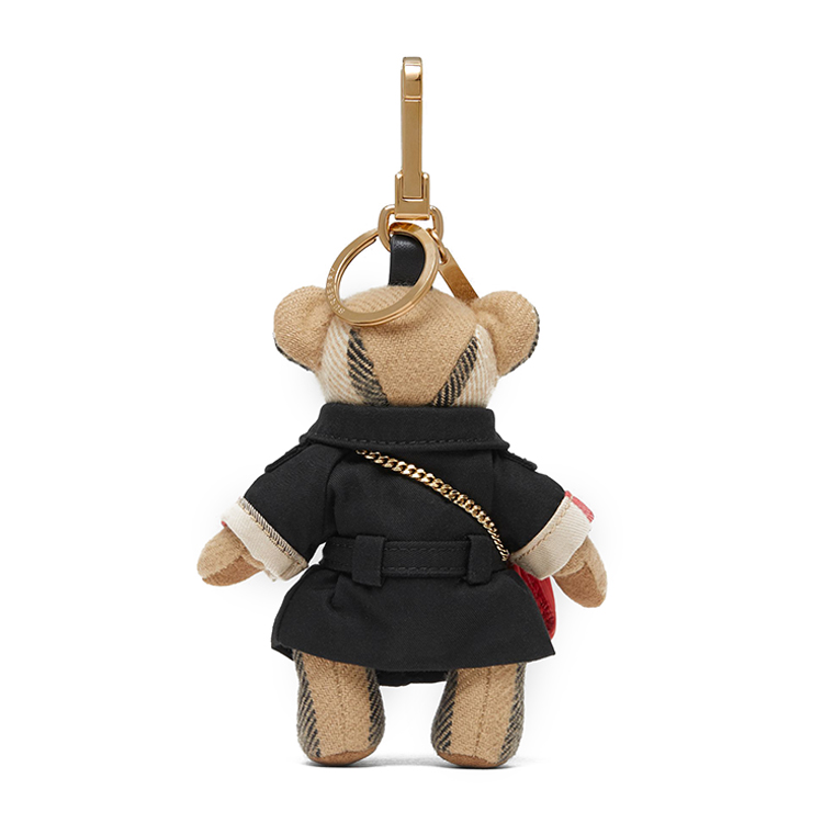 burberry/博柏利 挂饰经典thomas泰迪熊包包羊绒钥匙扣包包挂饰