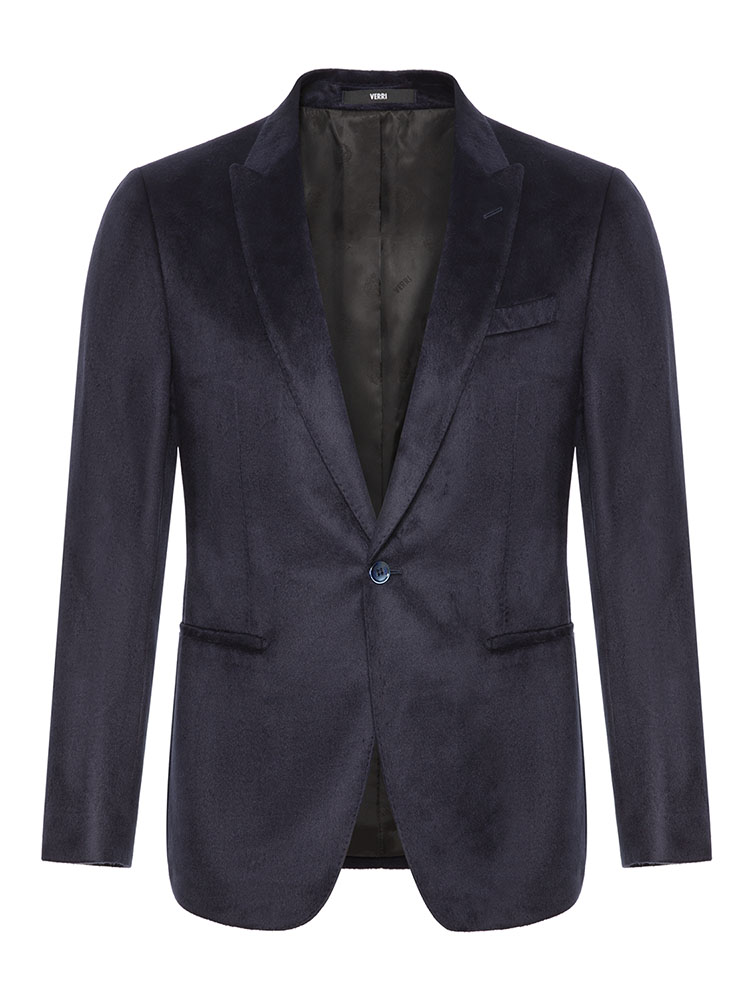 verri【20秋冬】蓝色桑蚕丝西服 绒面丰满 男士西服 verri/verri