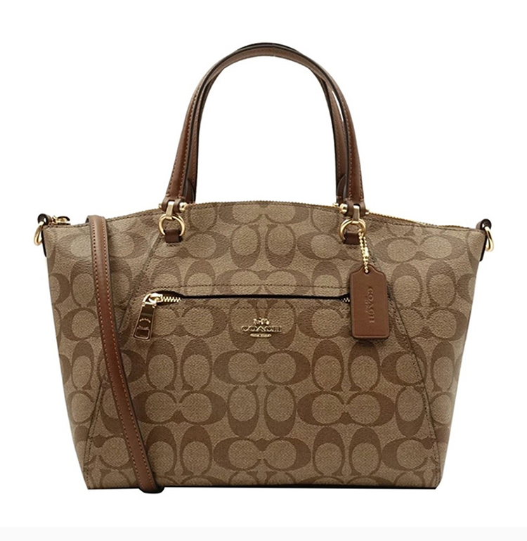 【国内现货】coach/蔻驰 small kelsey系列女士pvc/配皮经典双c徽标