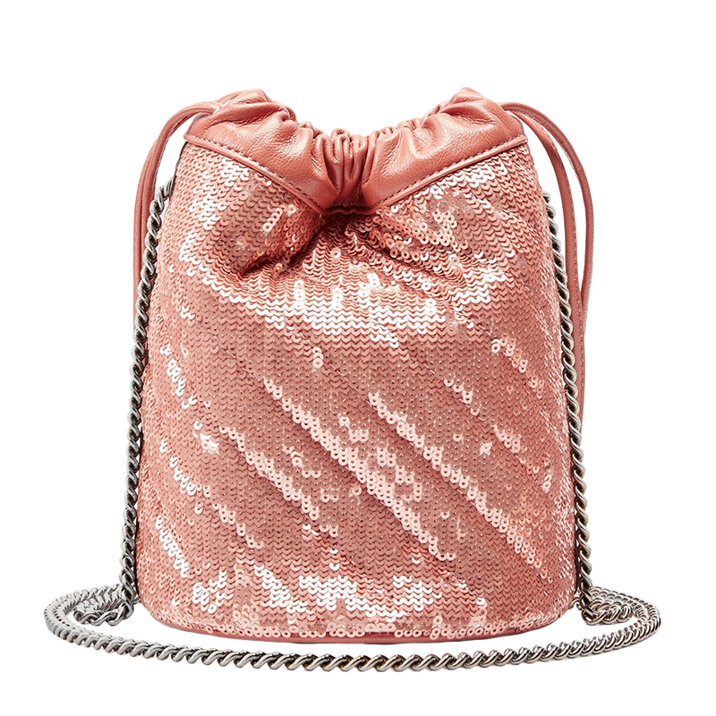 【包税】gucci/古驰 2020新款gg marmont系列 丝绸绣有柔和的粉红色