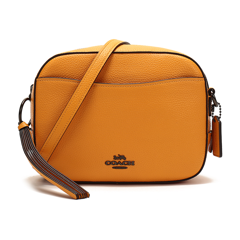 coach/蔻驰 女士抛光粒面皮革相机包单肩斜挎包 29411