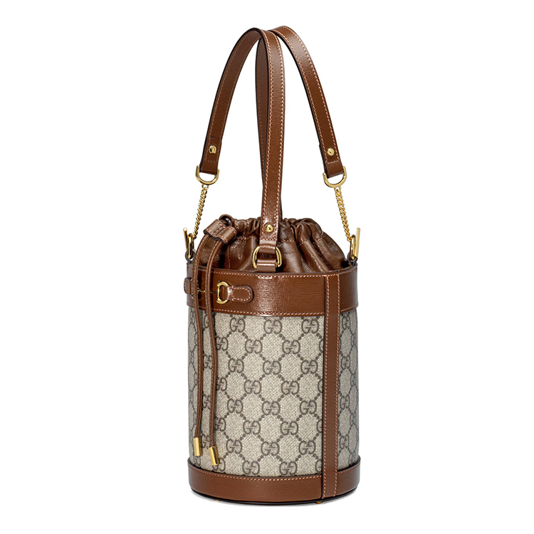 gucci/古驰 gucci 马衔扣1955系列小号水桶包 帆布/配皮 637115 92tpg