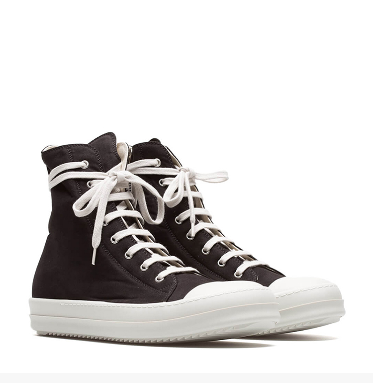 rick owens/瑞克·欧文斯 rick owens drkshdw 20秋冬 黑色帆布系带