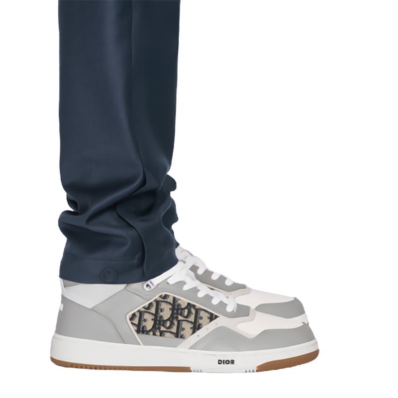 【包税】dior/迪奥 新款男士b27高帮灰色小牛皮休闲运动鞋 3sh132zir