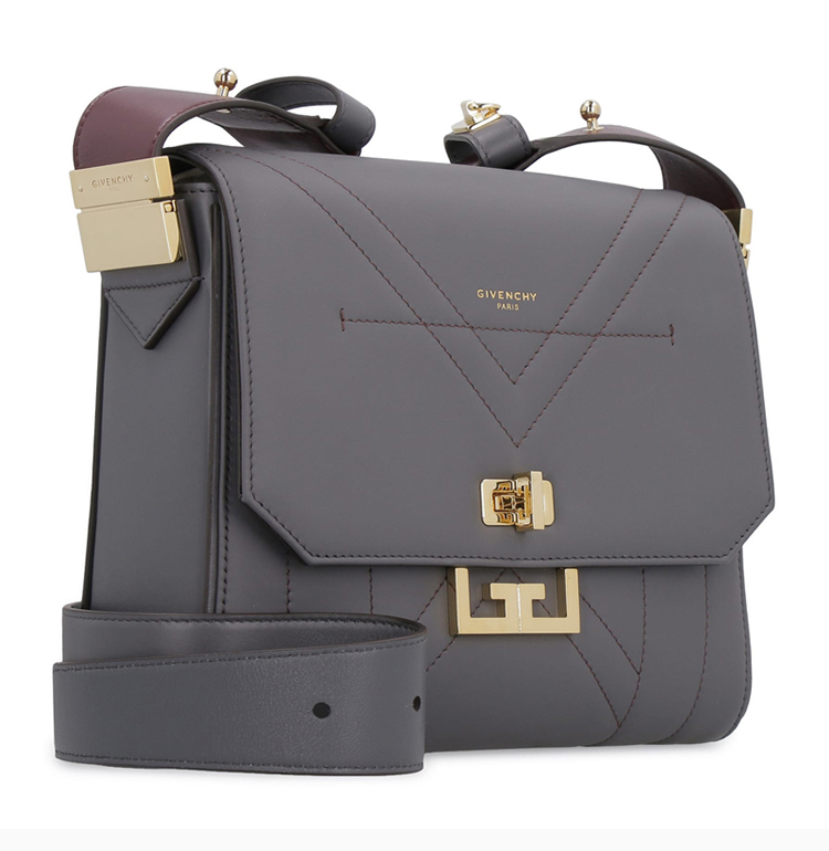 givenchy/纪梵希 女士小牛皮logo锁扣翻盖开合单肩包斜挎包女包 bb50