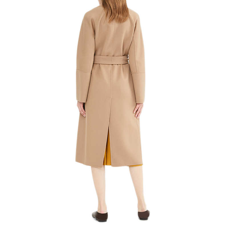 【包税】maxmara/麦丝玛拉 2020新款emma系列 女士驼色纯羊毛开衫式v