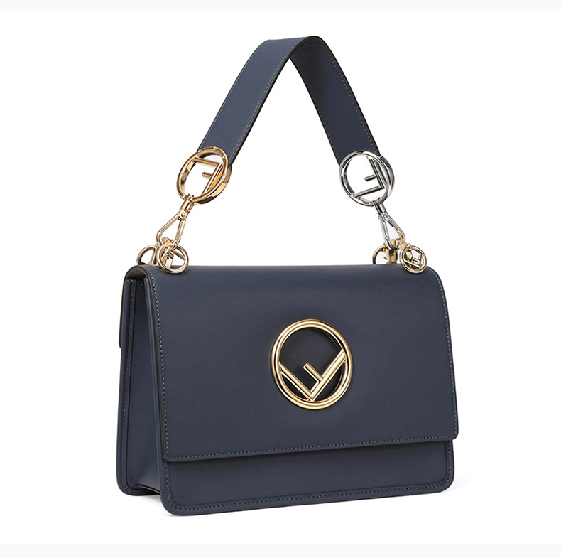 【现货】fendi/芬迪 kan i系列 女士小牛皮时尚f标时尚手提单肩斜挎包