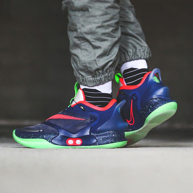 nike耐克adaptbb20男款篮球之星自动绑带夜光运动休闲篮球鞋cv2442401