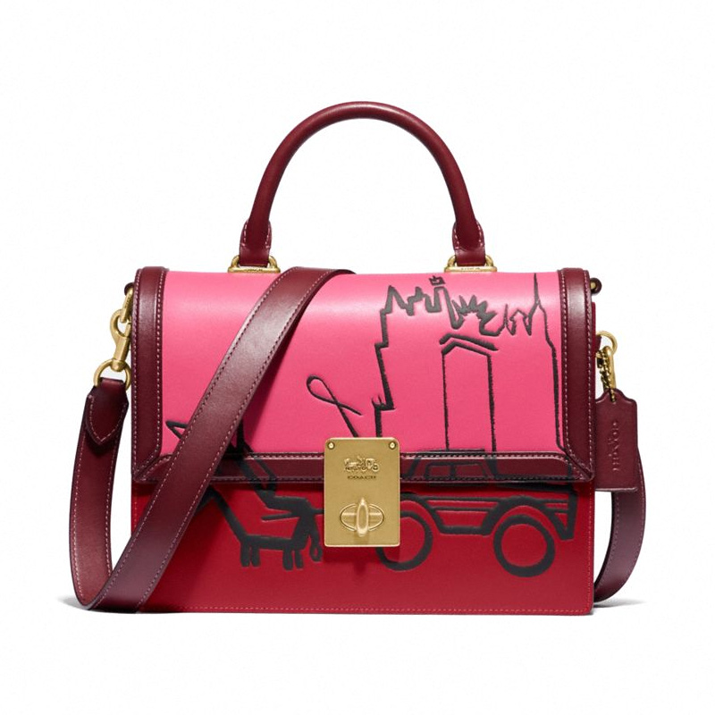 COACH/ޢۣר 20ﶬ¿ŮʿӡСţƤ;־Ϳ㷫ᵥ 5459B4RKK