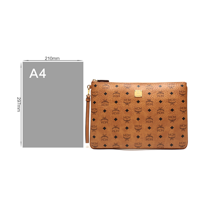 mcm/mcm 男士visetos系列涂层帆布手拿包腕包 mxzasvi08