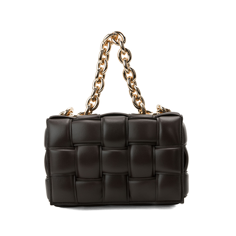 bottegaveneta/葆蝶家羊皮革材质女士经典款单肩包斜跨包手提包女 