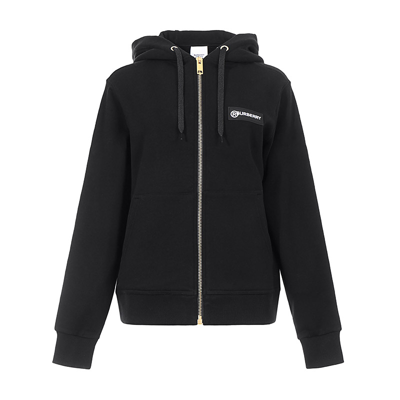 【现货秒发】burberry/博柏利 女卫衣 女款棉质宽松版连帽上衣外套