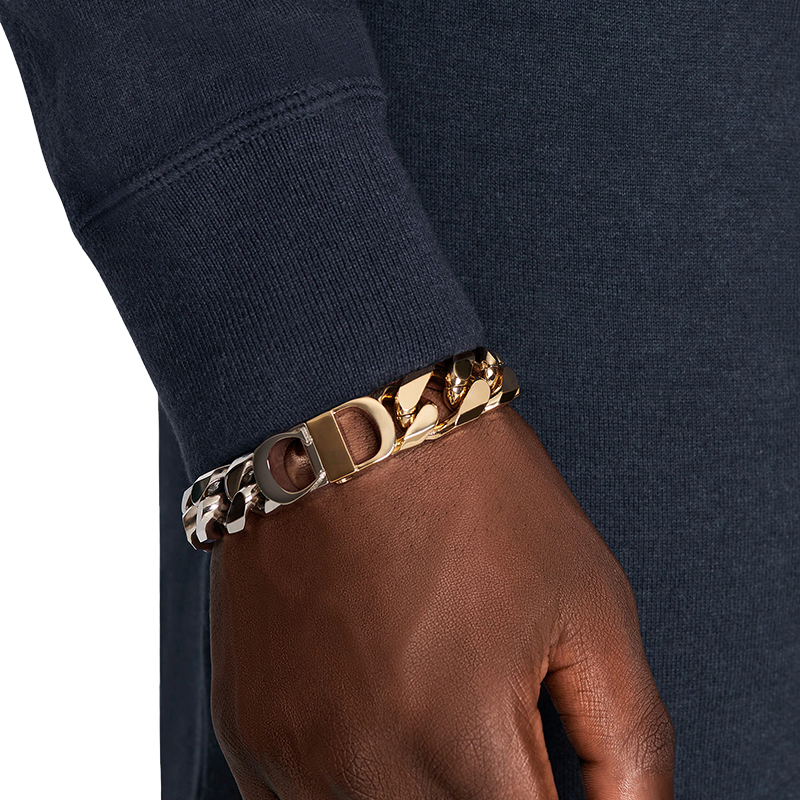 【dior迪奥 手链】【包税】dior/迪奥 2021年新款 男士cd标志性磁扣金