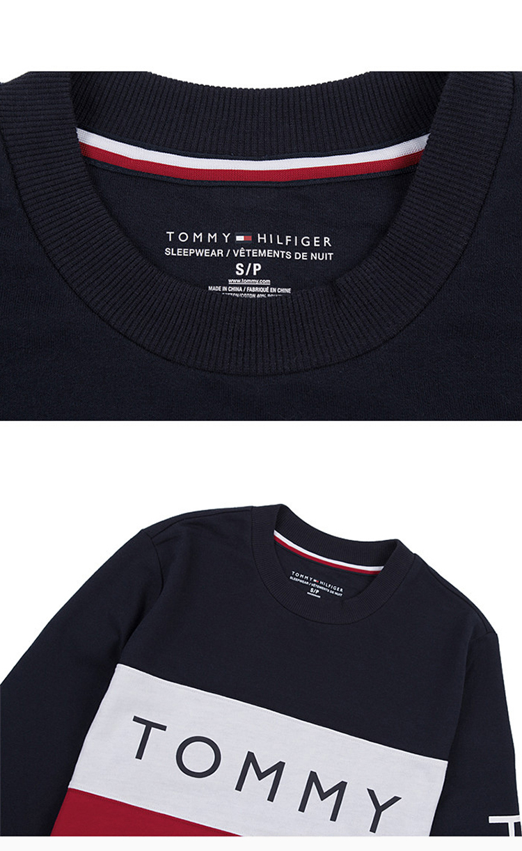 tommy hilfiger 湯米·希爾費格 秋冬 男裝 服飾 拼色棉質logo圖案