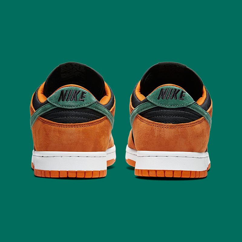 nike/耐克 nike dunk low sp ceramic 男款 黑橙 低帮 休闲鞋 板鞋 da