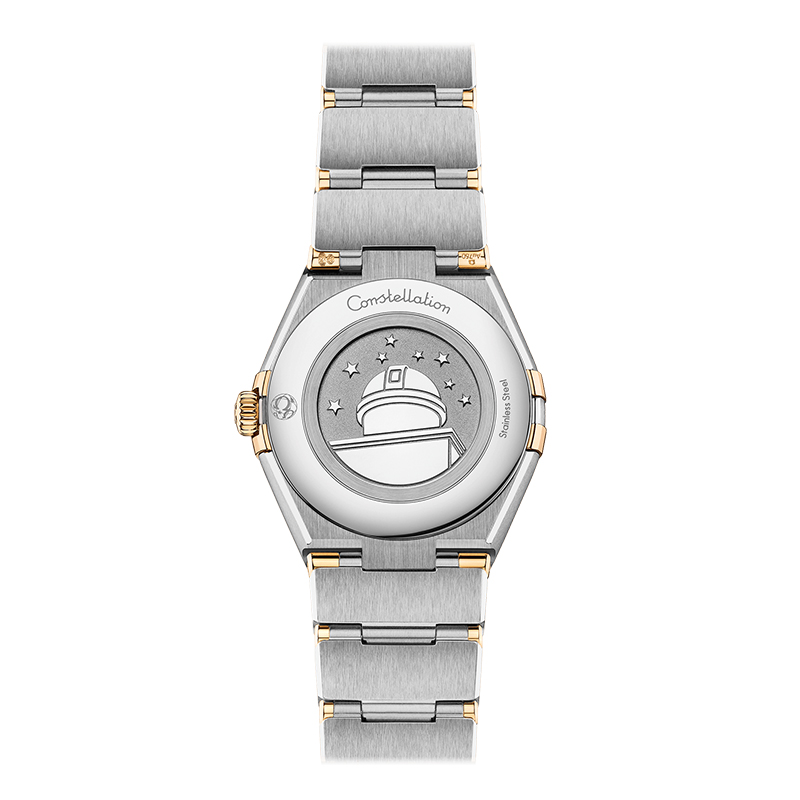 OMEGA/欧米茄瑞士手表 星座系列曼哈顿镶钻石英女士腕表 钢带白盘131.20.28.60.55.002