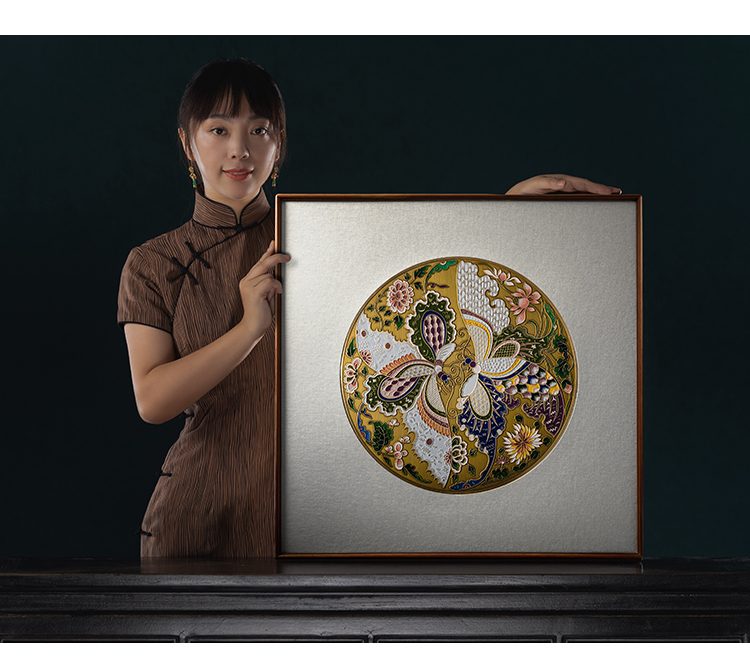 zbr/朱炳仁·铜 精铜 冷彩壁画系列 非遗家居装饰画