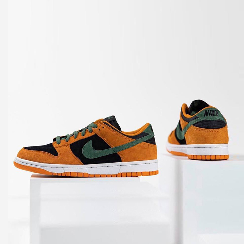 nike/耐克 nike dunk low sp ceramic 男款 黑橙 低帮 休闲鞋 板鞋 da