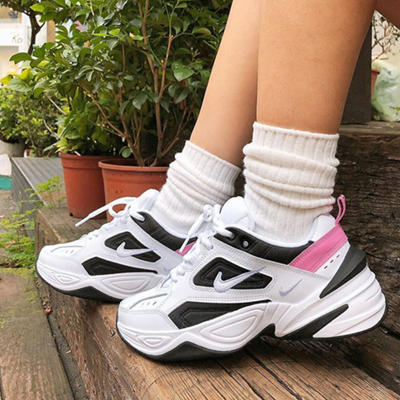 nike/耐克 m2k tekno 女款 黑白紫 黑粉 復古跑鞋 時尚老爹鞋 休閒鞋