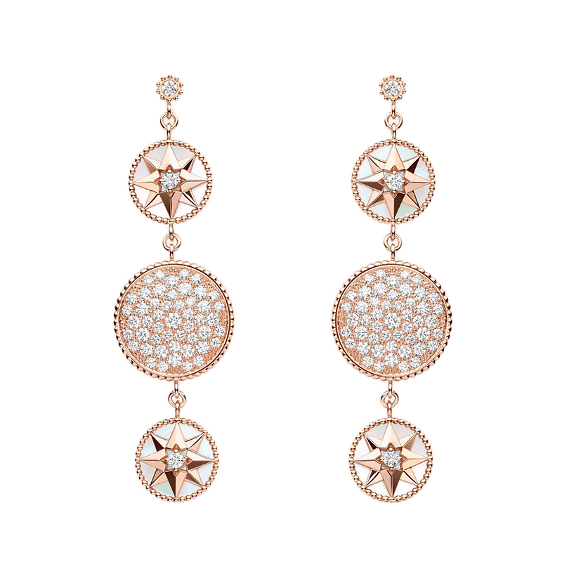 【dior迪奥 耳环】【包税】dior/迪奥 2020新款rose des vents罗盘