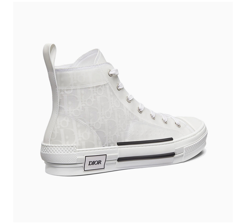 迪奥 休闲运动鞋】dior homme 【20秋冬新款】男士白色小牛皮高帮系带