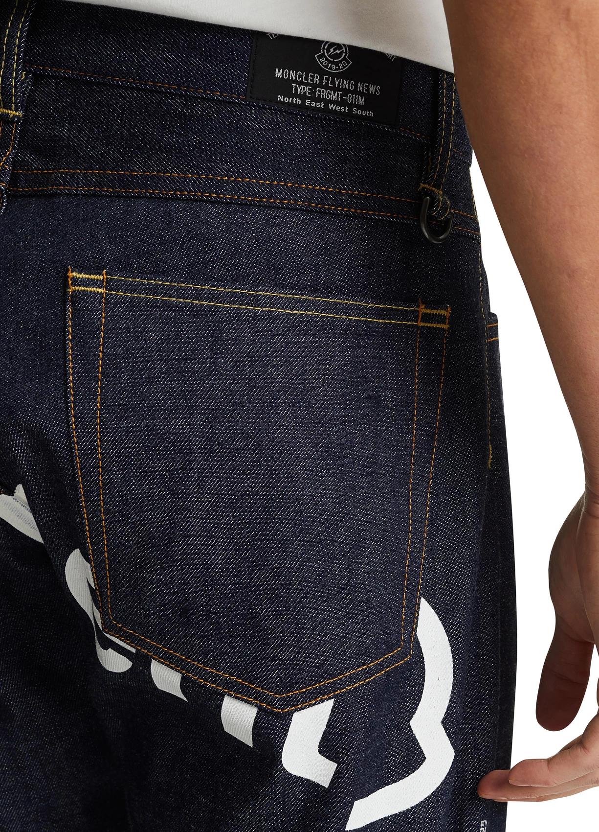 【包邮包税】 moncler蒙可蒙克莱 21年春夏 男士 牛仔裤 mc3z5xp3blu