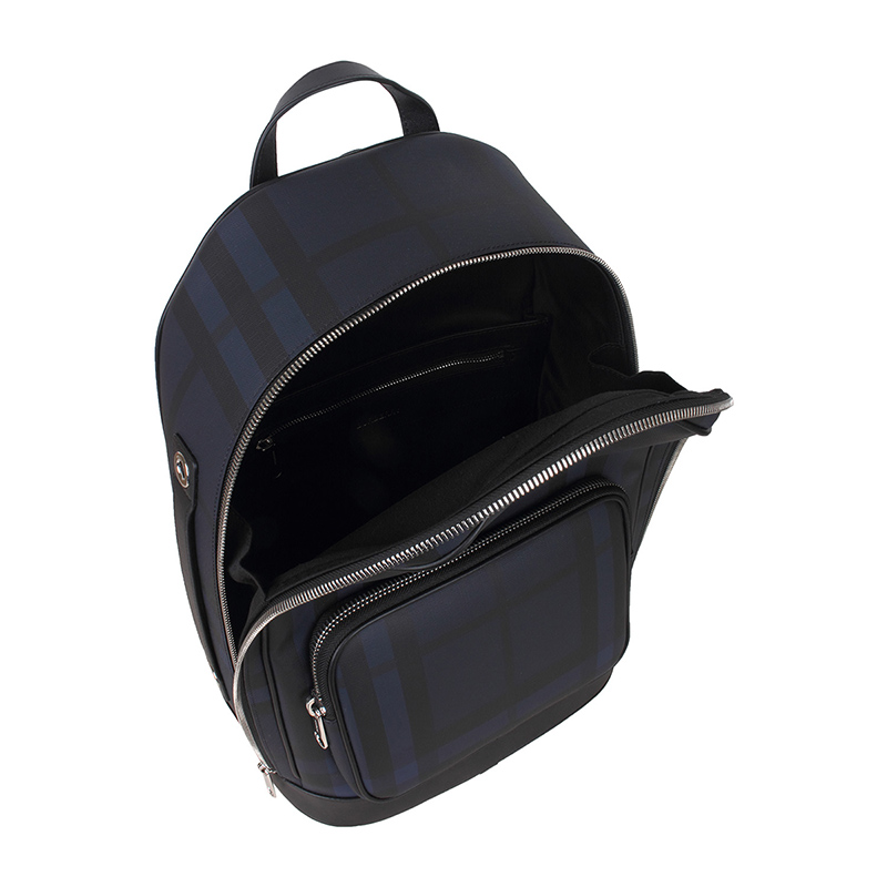 burberry/博柏利 中性男女款london格纹拼皮革双肩包背包