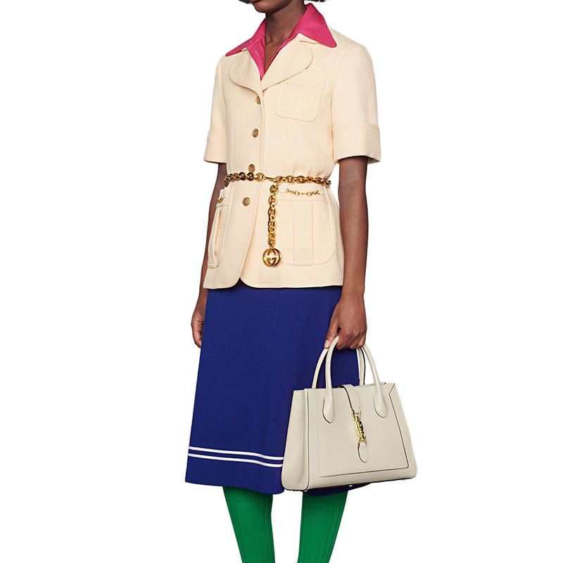 【包税】gucci/古驰 2021春夏新款epilogue jackie 1961 女士中号白色