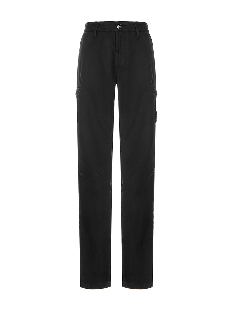 【20秋冬】stone island/stone island男士 黑色 休闲长裤 侧面有经典