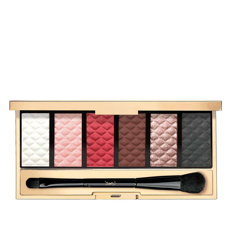 yves saint laurent/圣罗兰 2020秋冬新款 黑色蛇纹外壳6色眼影盘