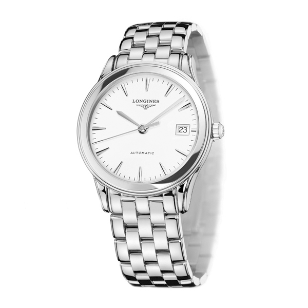 longines/浪琴 军旗系列 机械 男士腕表 钢带白盘l4.774.4.12.