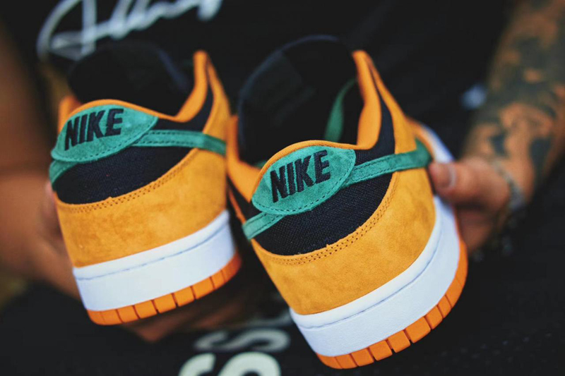 nike/耐克 dunk low sp ceramic 男女同款 黑橙 拼接 低帮新款 板鞋