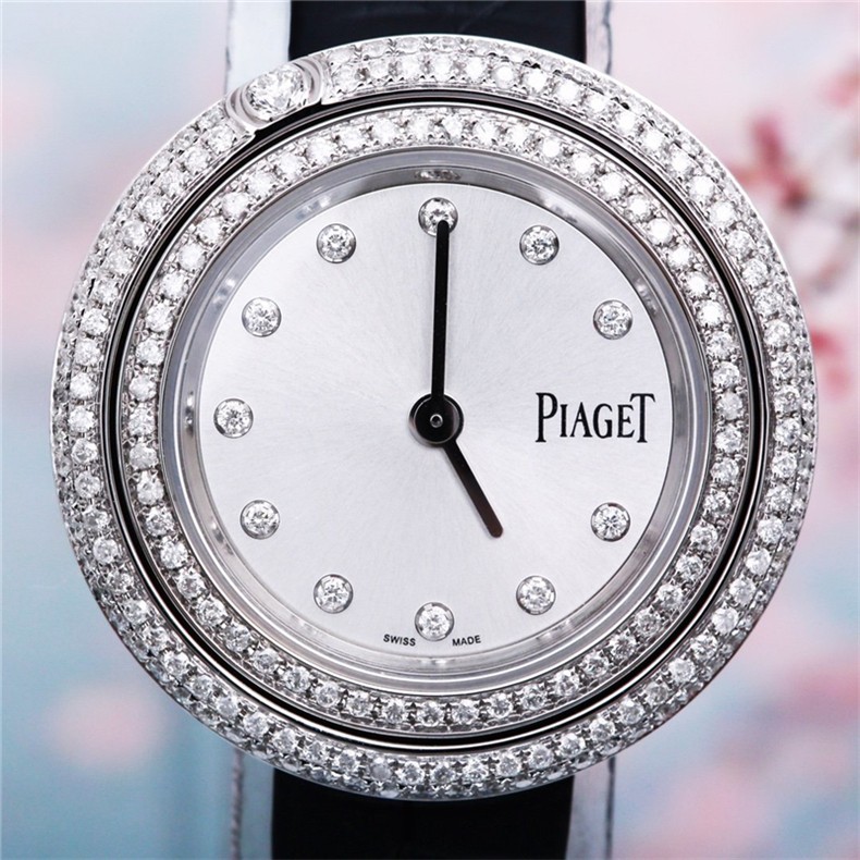 piaget/伯爵 女士腕錶 石英錶 後鑲鑽 g0a43090【99新未使用】