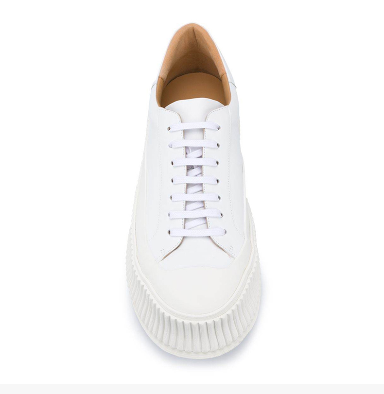 jil sander 吉尔·桑达 20秋冬 男装 服饰 小牛皮系带低帮 男士休闲