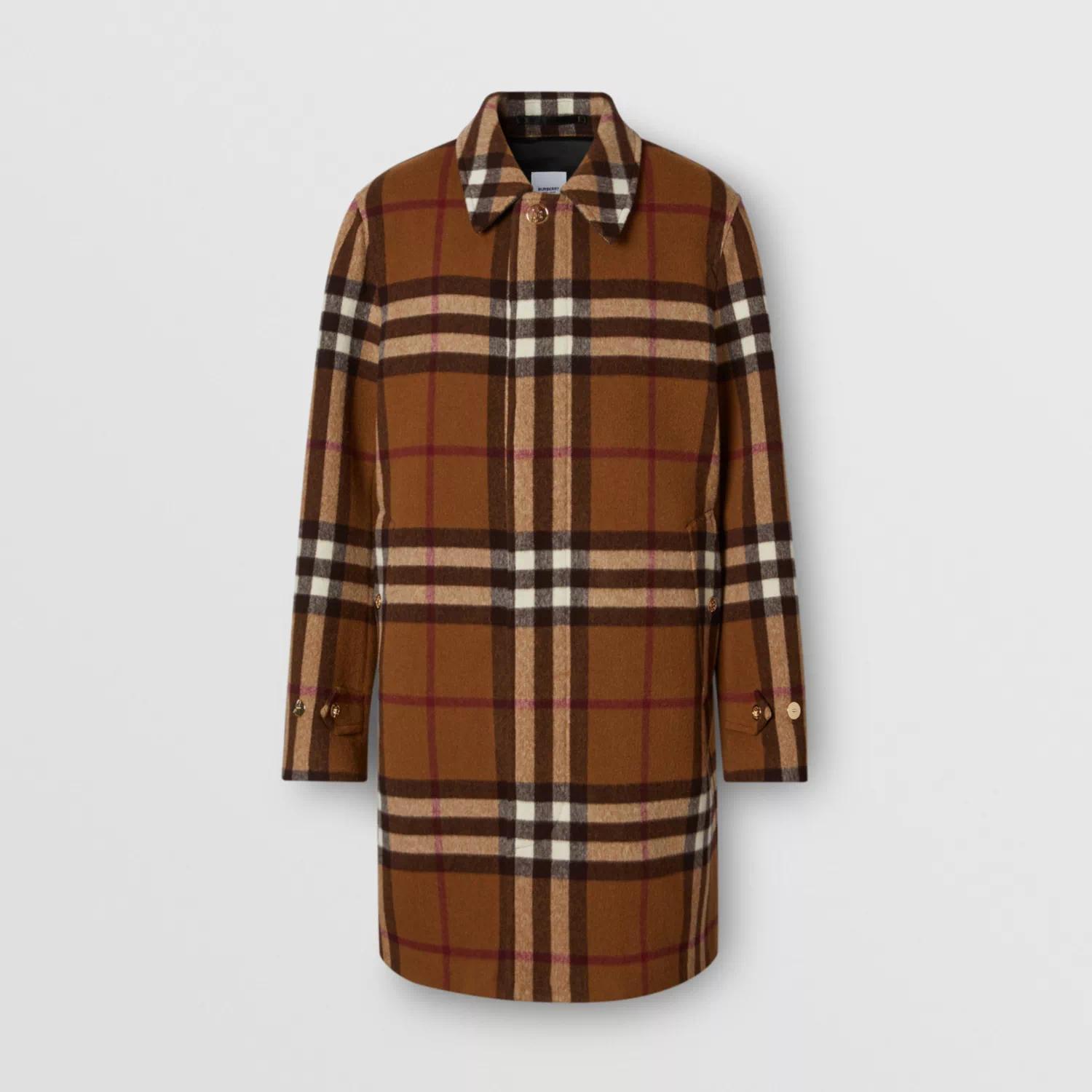 【包邮包税】 burberry 21年春夏 男士 双面格纹羊