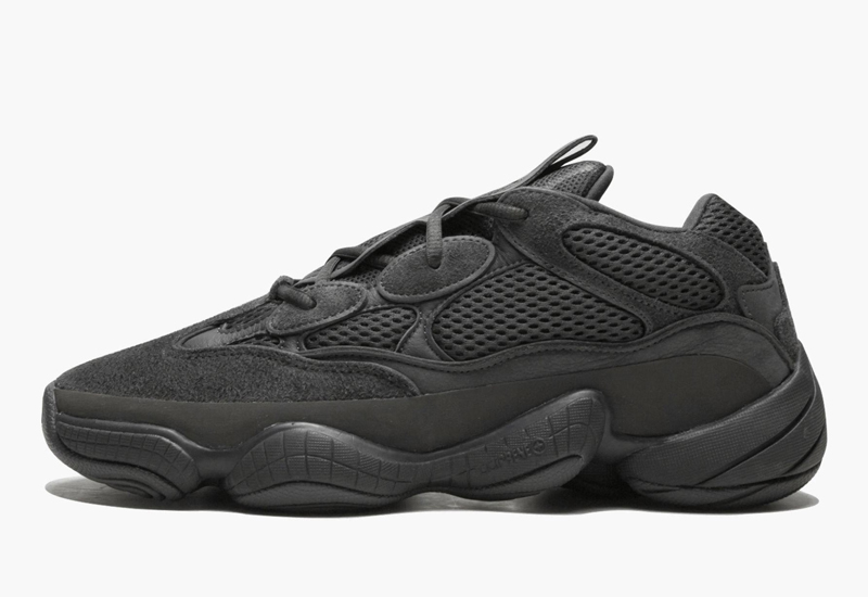 阿迪达斯 yeezy 500 utility black 男女同款 全黑武士 侃爷 椰子