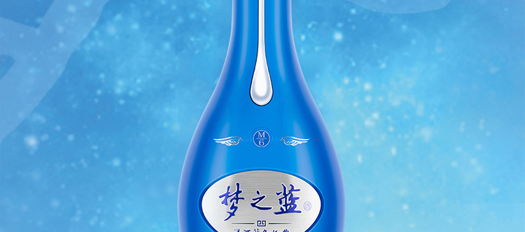 洋河蓝色经典 梦之蓝M6-40.8度500ml*2瓶 礼盒装