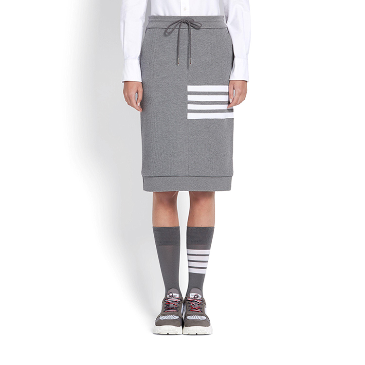 thom browne/thom browne 女士半身裙4 条纹针织短裙 fjk023a06452