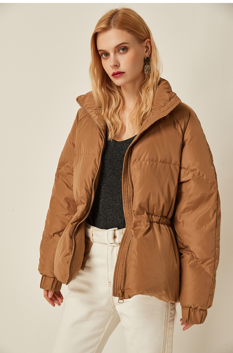 bebe/bebe 2020秋冬新品 女士羽绒服 90白鸭绒宽松面包服时尚羽绒服