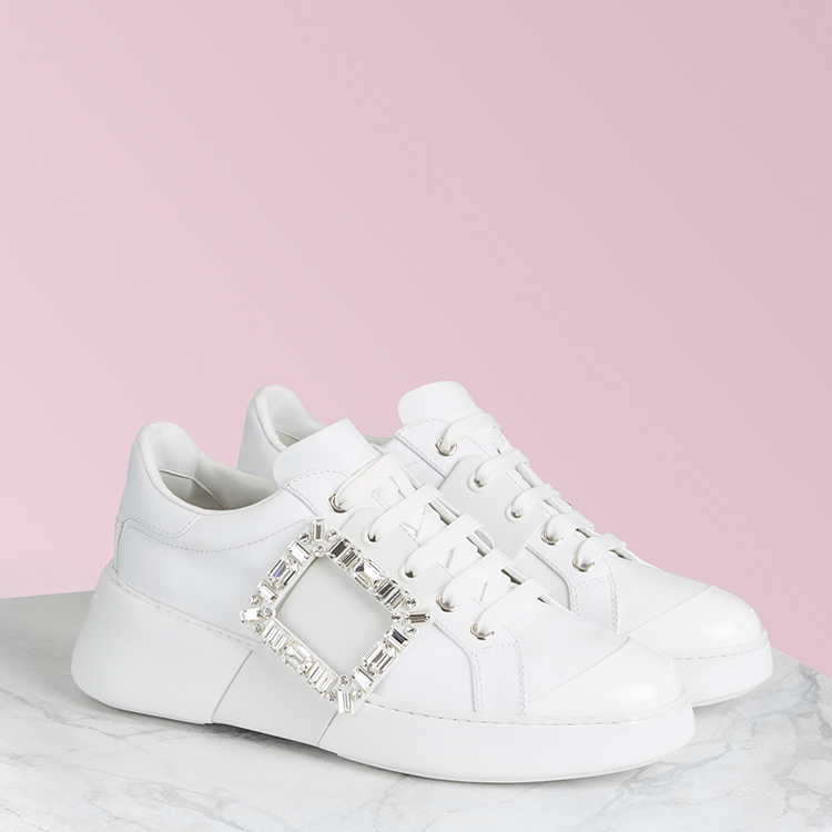 rogervivier/罗杰·维维亚2021春夏新品女鞋女士vivskatestrass钻扣