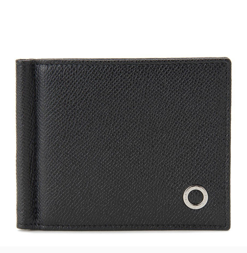 bvlgari 宝格丽 男士 包袋 20秋冬 黑色小牛皮短款钱夹钱包