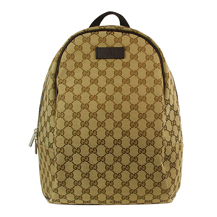 gucci/古驰 经典双g logo帆布双肩包 449906 ky9nn