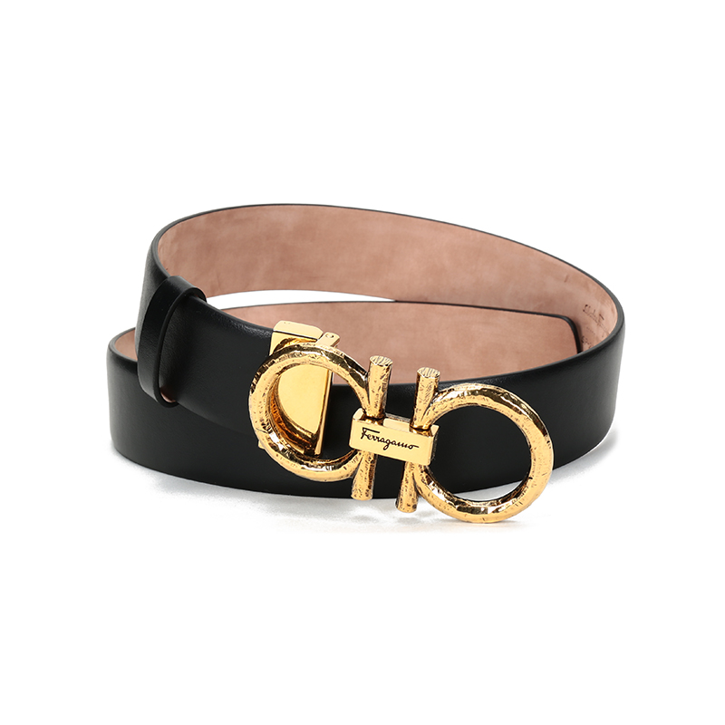 【国内现货】salvatoreferragamo/菲拉格慕 女士牛皮仿古板扣式皮带